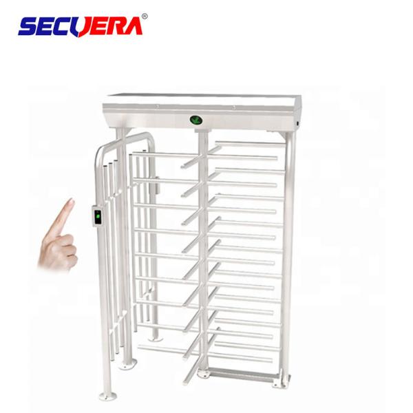 RFID card integrated motorised 304 stainless steel full height high entry exit