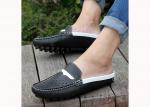 Fashion Flat Mens Leather Slippers Summer Mens Sandals For Beach Walking