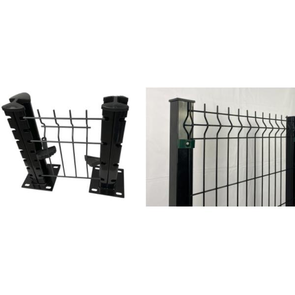 PVC Green Peach Shaped Triangle Fence Panel 2.0*2.5m For Security OEM