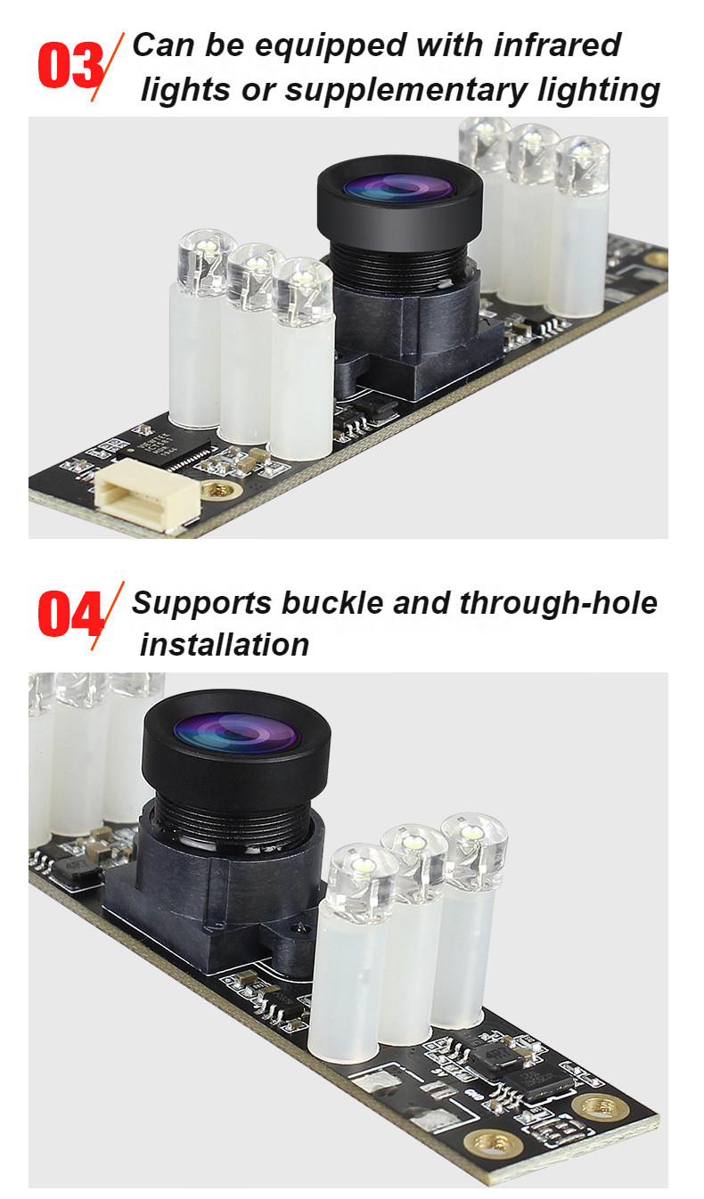 H185 USB Plug-and-Play 5-Megapixel Wide Dynamic Lens Module Effective pixel resolution: 2592*1944