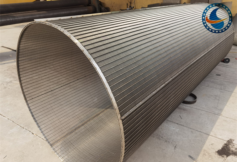 304 Ss Slotted Wedge Wire Screen Pipe For Mineral Aggregate Processing