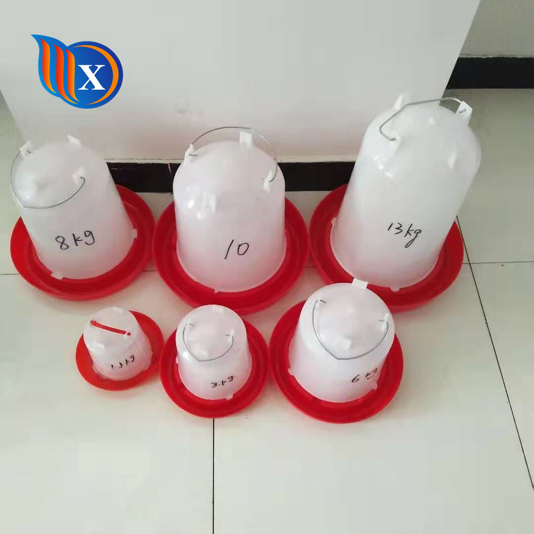 10L 15L Plastic Bucket Hanging Poultry Feeder Drinker