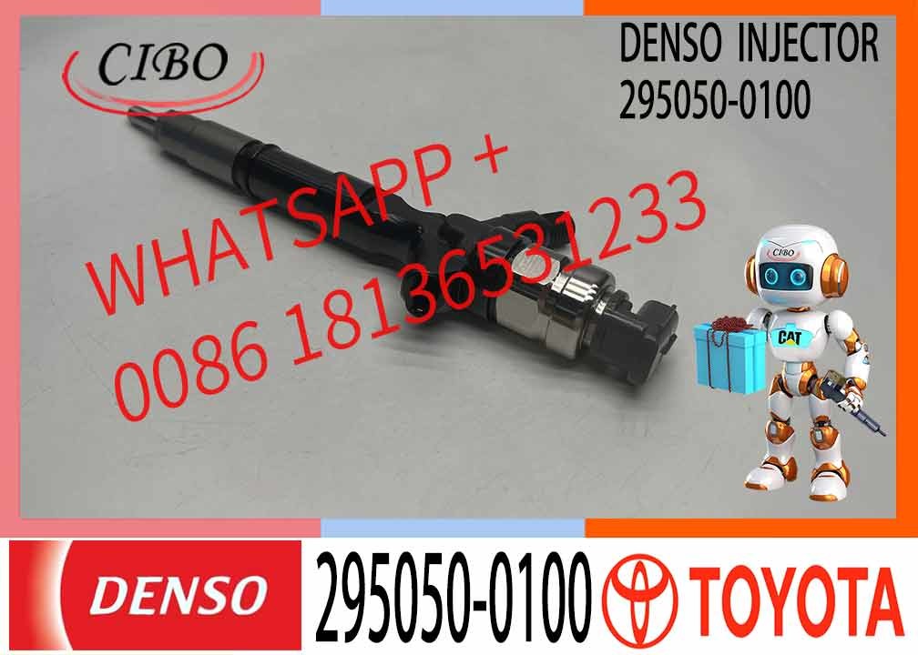 High Quality Diesel Fuel Common Rail Injector 295050-0100 23670-30196 For Toyota 1KD 2KD