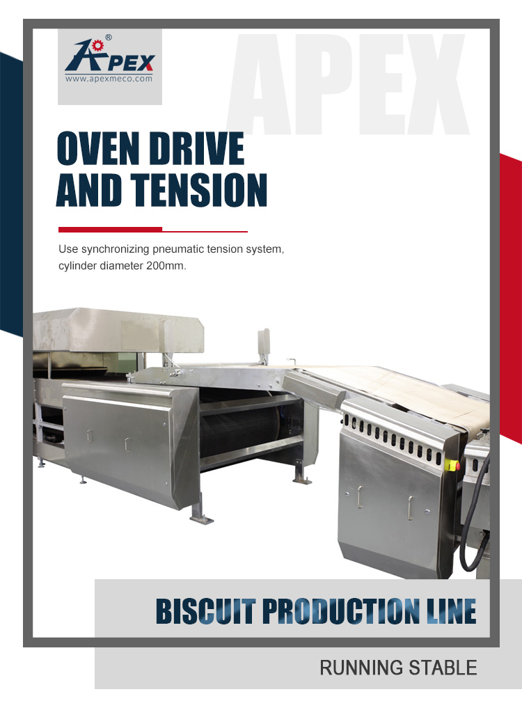 Electric Food Grade Biscuit Production Line Conveyor Belt Machine For Cookies