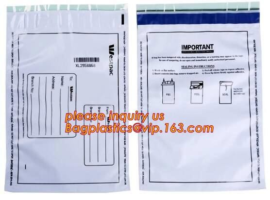 security deposit bags bank deposit bags cash deposit bags, general bank plastic deposit bags supply, Coin and Bank Note