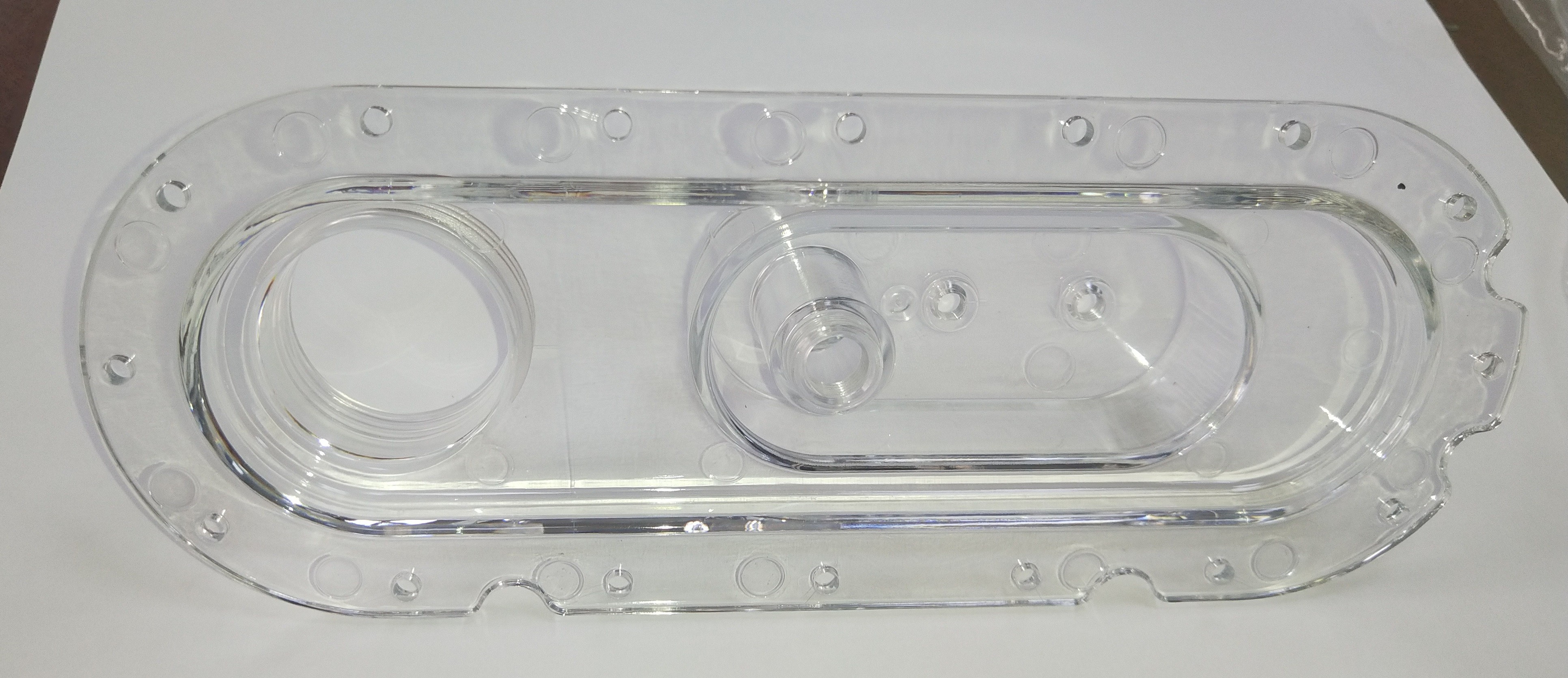 Custom Injection Molding PE/PP Transparent Plastic Base Plastic Parts