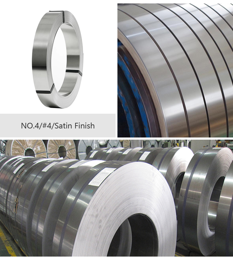 Customized 2B BA SS 316l Stainless Steel Strip Roll Coil Aisi 20mm-1500mm Length