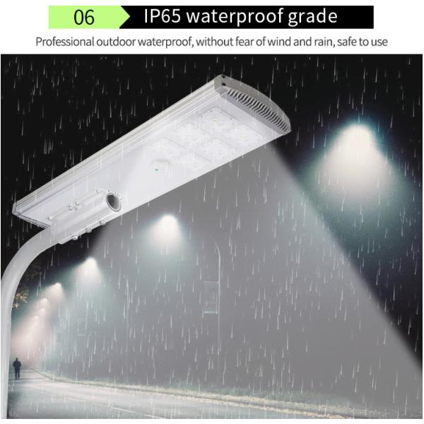 Waterproof Ip65 Solar Sensor Light Abs Street 400w 600w 800w All In One 3.2V