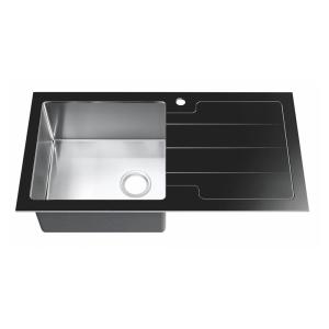 China Black Stainless Steel Kitchen Sink , Farm Contemporary Kitchen Sink wholesale