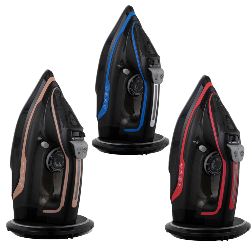 2200 2400 2600 2800 Watts Full Function Steam Iron Machine Anti Calc Anti Drip Self Clean