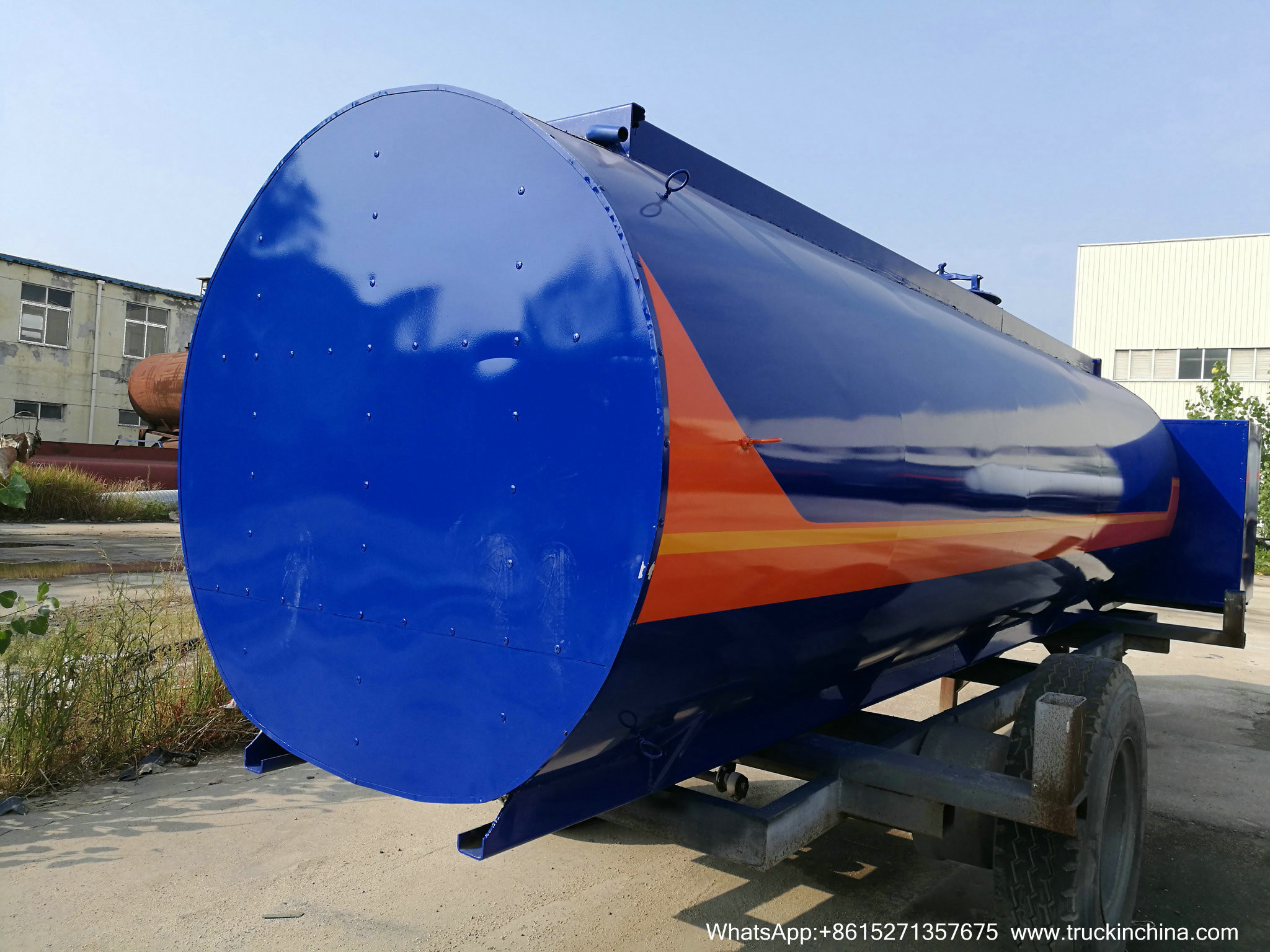9m3 Hot Asphalt Tank for Tanker Lorry Upper Body WITH BALTUR DIESEL OIL BURNER GEAR PUMP WhsApp:+8615271357675