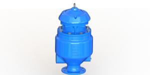 China RAL5010 Ductile Iron Wastewater Check Valve Full Flow Area Long Life Time wholesale