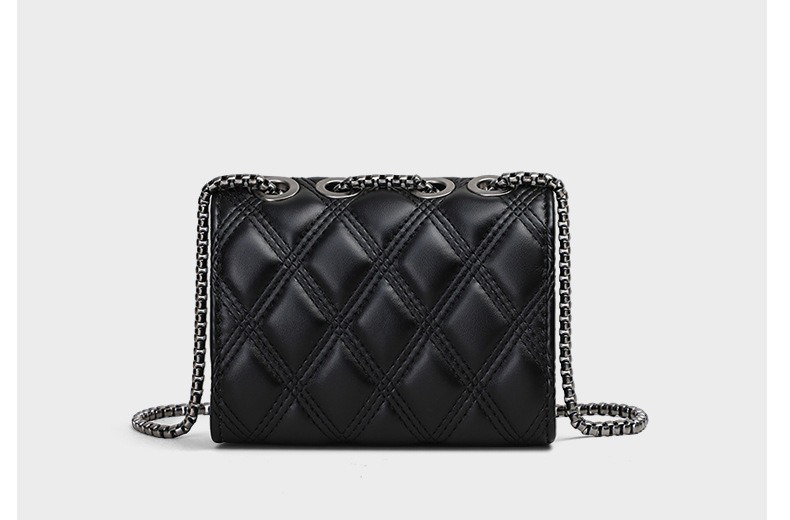 GENUINE LEATHER 2024 Crossbody Summer end Women's Bag Chain Mini Small Square Bag