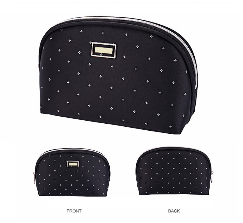 Polyester Customized Shell Shape Blue Toiletry Pouch Bag