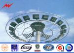 4 Sections 10mm High Mast Light Pole For Flyovers Stations City Squares