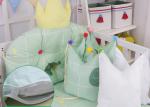 Green Elephant Unique Girl Baby Bedding Sets 100% Cotton Bed Reducer Size