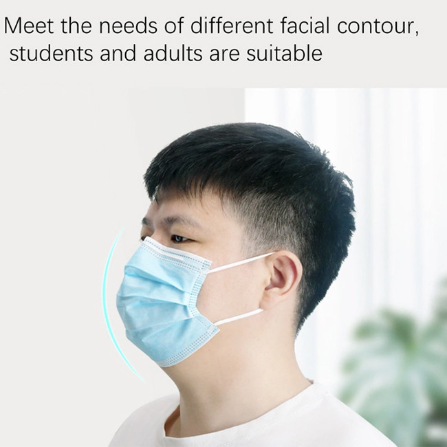 17.5 X 9.5cm Disposable Non Woven Face Mask For Adults