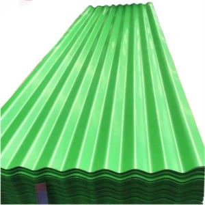 China Zinc Painted Roofing Corrugated Sheet Metal Colorful PPGI Corrugated Steel Plate wholesale
