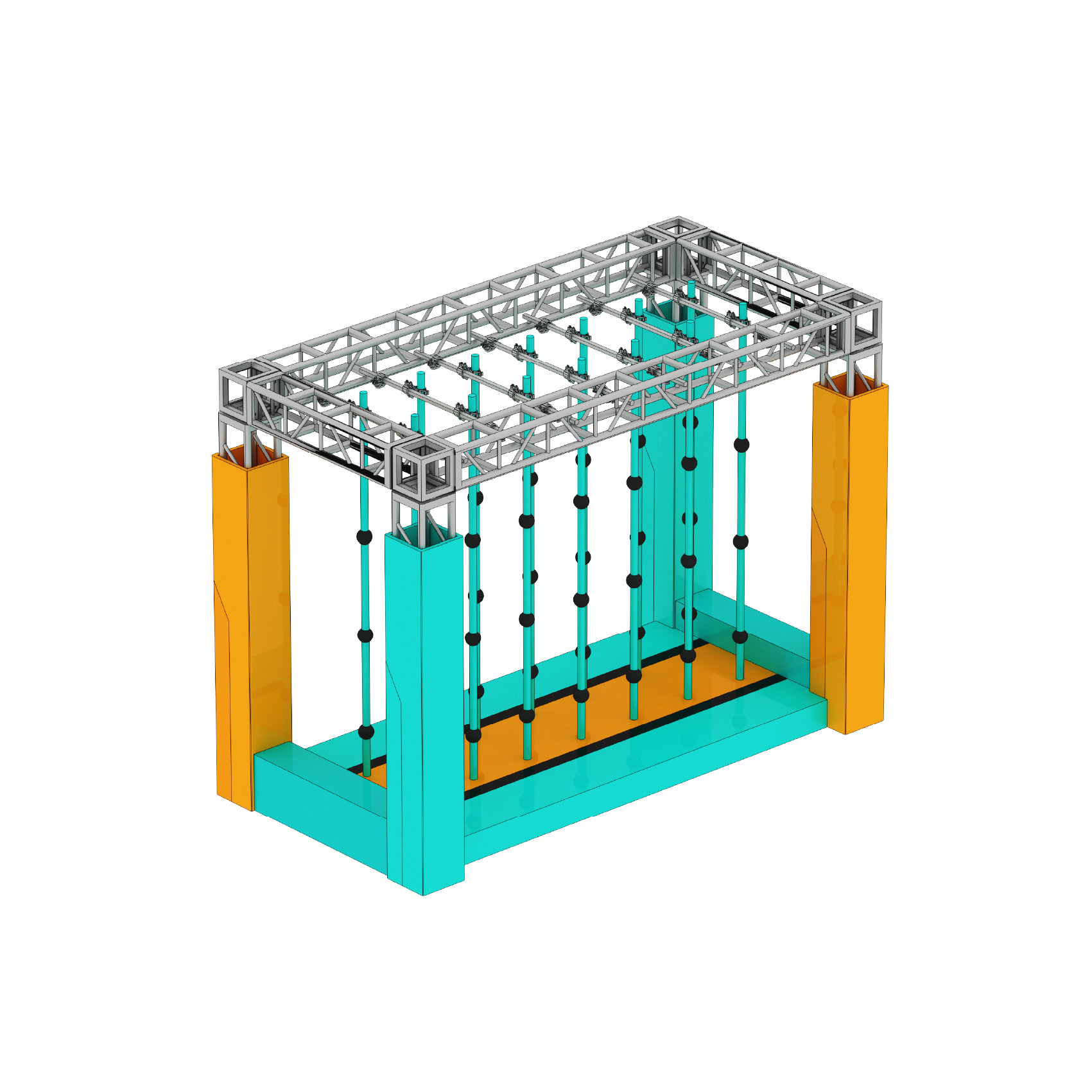 Multiple Color Playground Ninja Course , Obstacle Course Playground Equipment