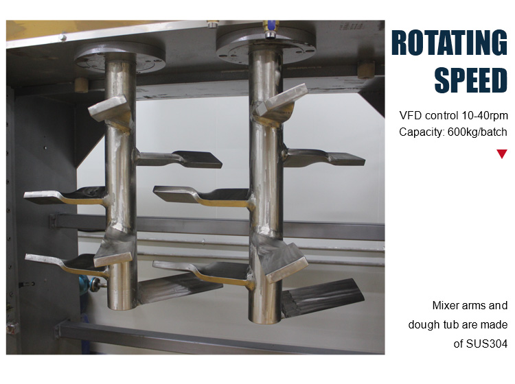 Commercial Biscuit Mixing Machine , Horizontal Multi Function Dough Mixer