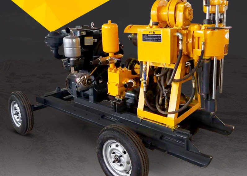 XY-1A Mini Borehole Drilling Machine Diesel Engine Overall Size 5-6 Cbm