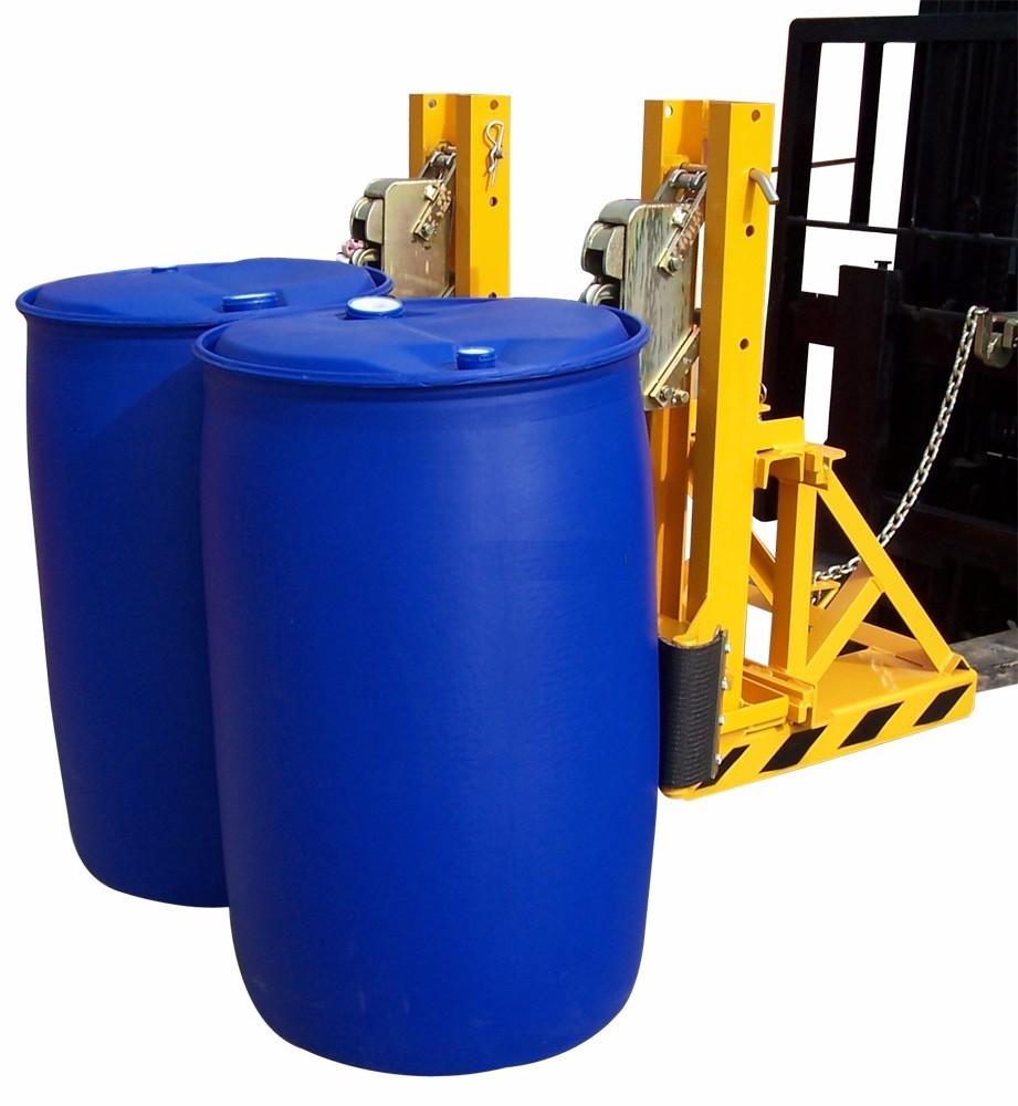 ISO Double Drum 280kg 450kg Forklift Attachment For Mitsubishi