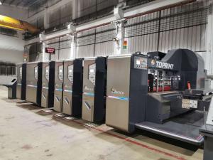 China 4 Color Flexo Printing Slotting Machine , Full Automatic Corrugated Box Maker wholesale
