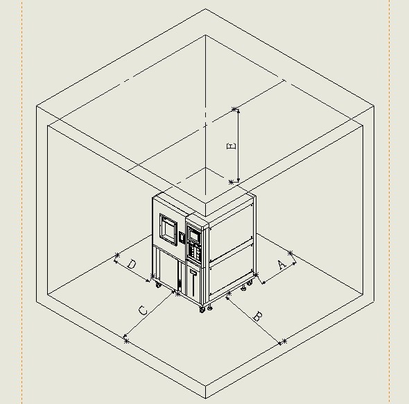 3375L Temperature Humidity Control Walk In Environmental Test Chamber