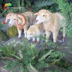 China Blue 110v Animatronic Sheep Simulated Animals For Animal Exhibitions wholesale