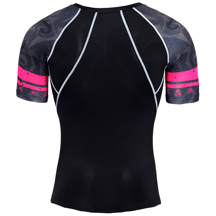 Military Long Sleeve Rash Guard Environmental Friendly Material Flatlock Stitching