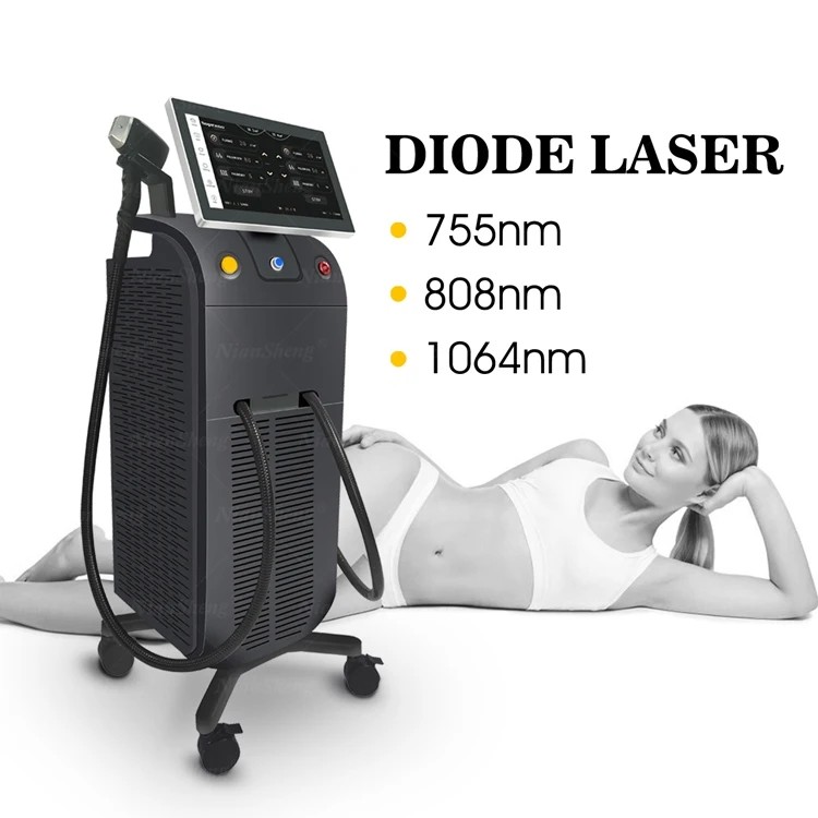 12x18mm2/12*28mm Spot Size 808nm Diode Laser Hair Removal Machine Painless