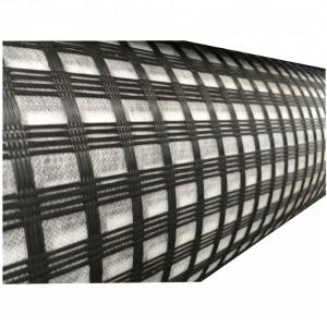 China Road Construction PET Geogrid Mesh Basalt Fiber 12.7*12.7mm wholesale
