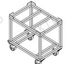 China Industrial Turtle Trolley Aluminum Tube Made Of Vertical Trolleybus wholesale