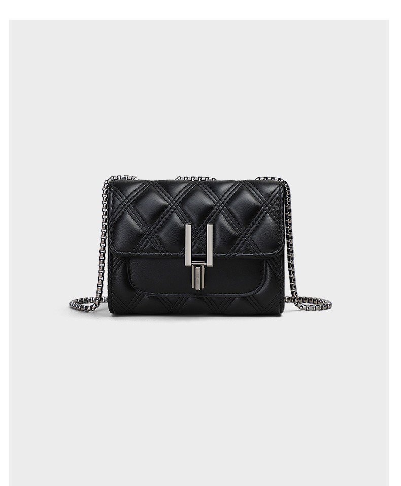 GENUINE LEATHER 2024 Crossbody Summer end Women's Bag Chain Mini Small Square Bag