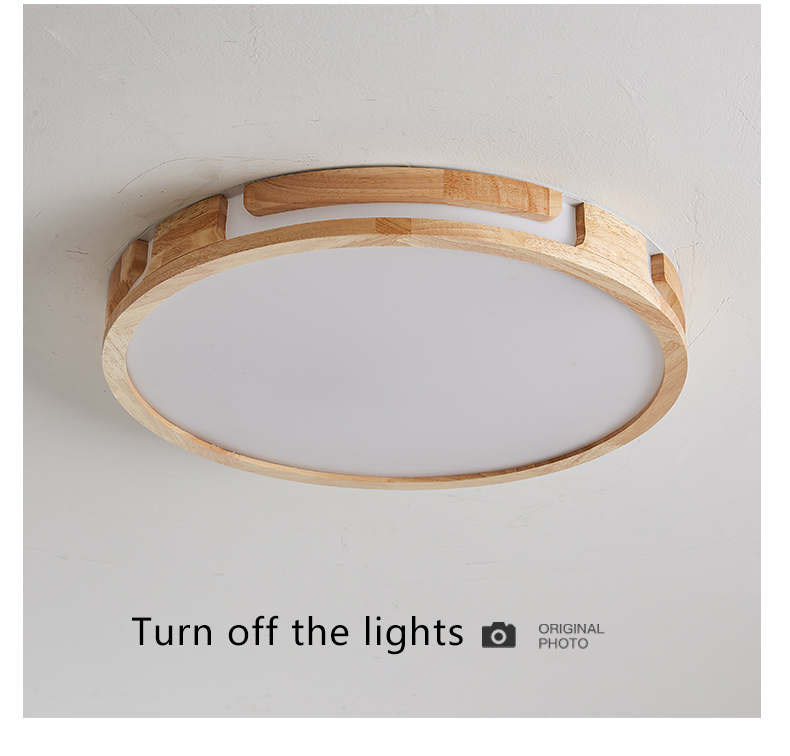Wood Led Ceiling Lights For Living Room Bedroom Kitchen Ceiling Lamp(WH-WA-59）