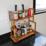 kitchen bamboo spice rack