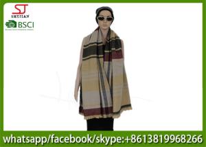 China 180*80cm 100%Acrylic woven colorful jacquard scarf direct factory supply keep warm fashion hot sale best price wholesale