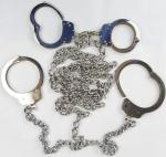 Carbon Steel Nickel Handcuffs And Legcuffs For Prisoner