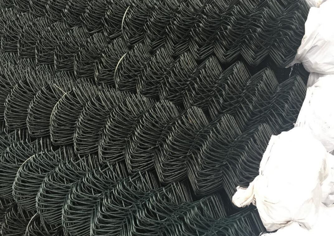 Black PVC coated Cyclone Fence