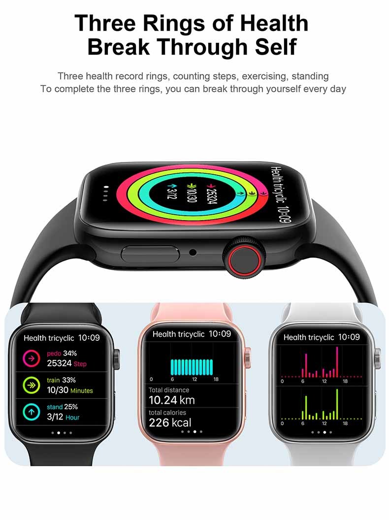 Ip68 Waterproof Android Smart Watch With 1.81 High Definition Screen T900 Pro Max Big