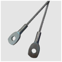 Galvanized rope coated PVC Stainless Steel Cable Sling Lifting With Eye Loop end