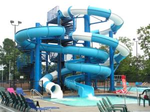China Kids Playground Outdoor Games Commercial Swimming Pool Equipment Water Slide Set Fiberglass For Adults wholesale