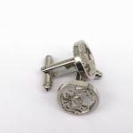 12-20mm Silver Antique Enamel Cufflinks Badge Style Personalised Gifts Cufflinks