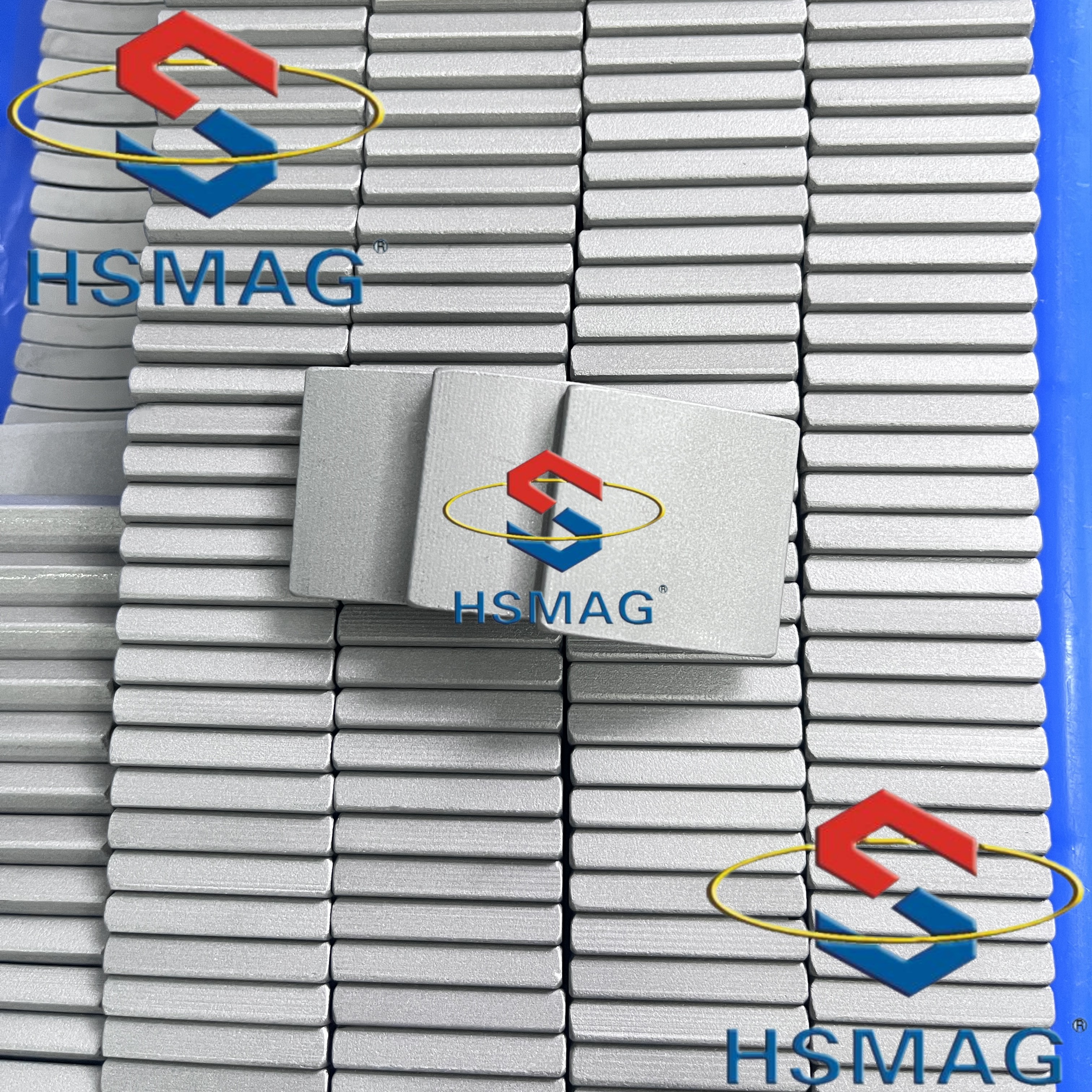Custom Samarium Cobalt Sm2Co17 Rectangular Tile Magnet Antiwear ISO9001