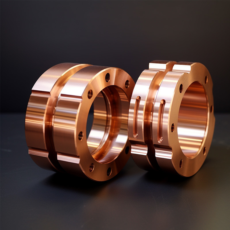 Bead Blasting CNC Copper Parts Micro Machining Parts Turning Parts Machining Services