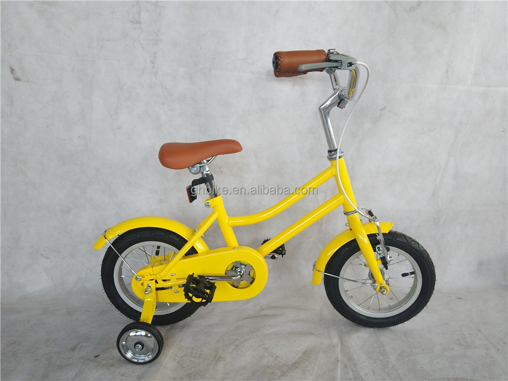 16 inch Children Bikes with Training Wheels Double V Brake Steel Fork