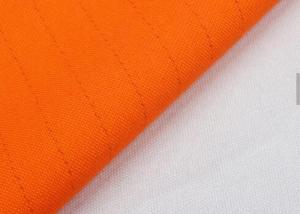 China CVC Twill Dying Anti Static Fabric Flame Retardant Finished For Safety Workwear wholesale