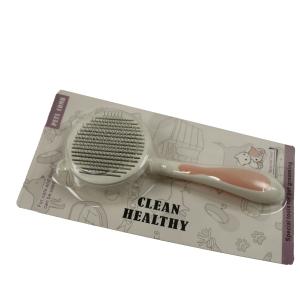 China Deodorant Stainless Steel Pet Comb Brush Universal Hair Removal Corner Massage Cat Brush 108g wholesale