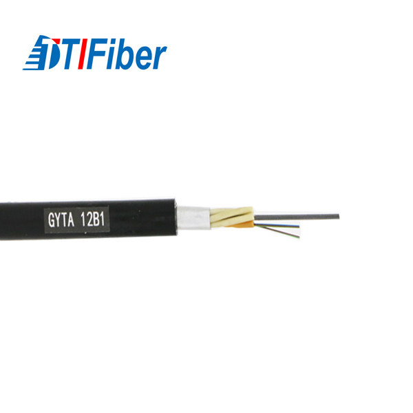 Outdoor Underground G652D Armoured Optical Fiber Cable Single Mode