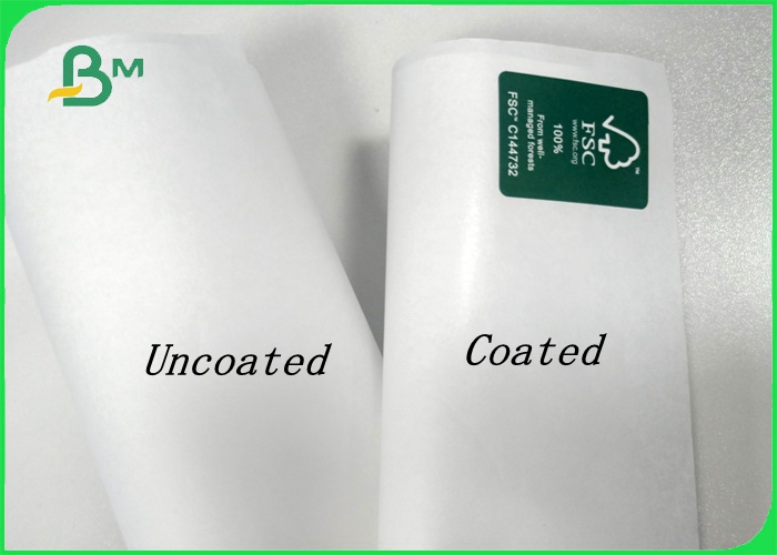 MG / one side coated 32 35 40 grams good brightness white kraft paper in rolls